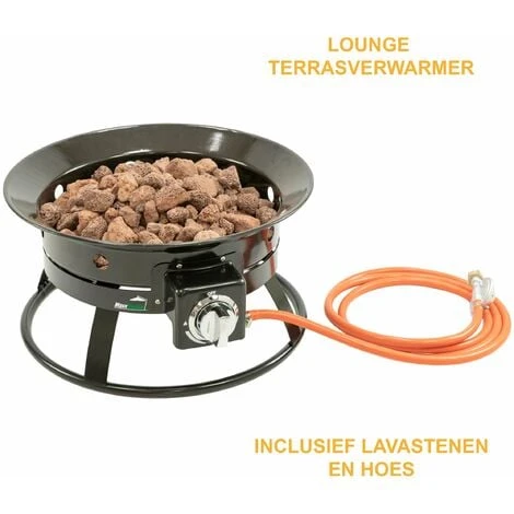 Brasero Exterieur En Gaz, Braséro De Jardin, Pied Ou Encastrée, 12 KW, 50 X 29 Cm, Noir, MaxxGarden – Image 4