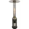 Parasol Chauffant - Flameheater Chauffage - Mobile - 80 X 220 Cm - En Gaz - Noir - MaxxGarden