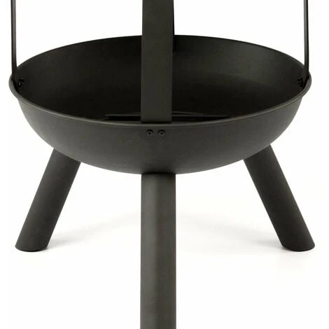 Brasero, Cheminée D’Extérieur Ø45 X 115cm, Poêle De Jardin Au Bois, Cheminée De Jardin, Noir, MaxxGarden – Image 3