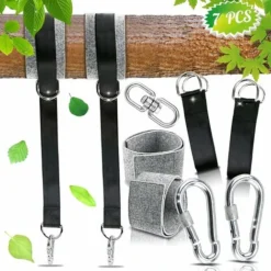 Ceinture De Hamac De Haute Qualité Pour Hamacs Et Balançoires De Jardin, Charge Maximale 1000 Kg (noir)