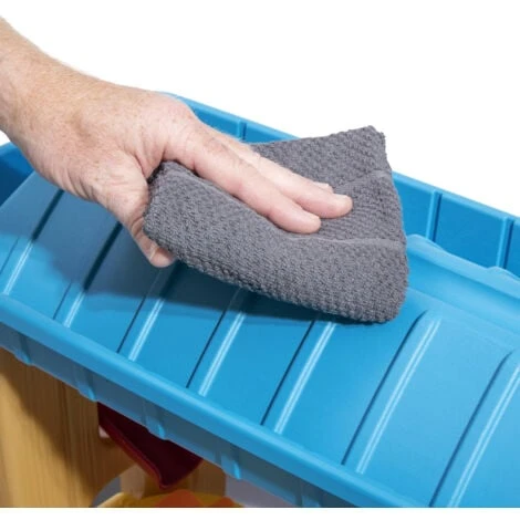 Step2 Rain Showers Splash Tub Table D'eau Avec 10 Accessoires Table De Jeu Enfant A Eau Table D'activité Pour Le Jardin En Gris & Marron – Image 5