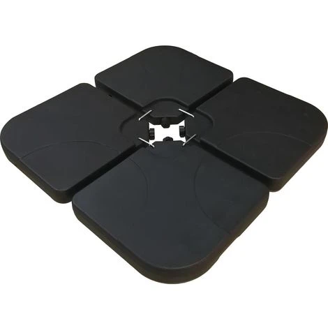 Parasol Jardin Déporté Alu Ilios - Rond - Ø 3 M - Ecru - Dalles Incluses – Image 4