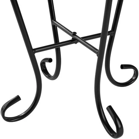 Guéridon Mosaïque 30x30x61,5 Cm - Tabouret à Fleurs, Table D´appoint, Tabouret Porte-fleurs – Image 4