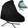 Housse De Chaise Longue Suspendue, Housse De Chaise Longue Suspendue Imperméable, Coupe-Vent, Résistant Aux UV, Tissu Oxford 420D - Noir(185117198cm)
