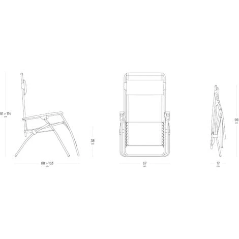 Fauteuil Relax De Jardin Pliable LAFUMA MOBILIER, RT2 – Image 3