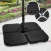 SWANEW Support De Parasol Support Carré Support De Sable Support De Parasol Remplissable Jusqu'à 80 Kg