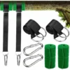 Fixation Pour Balançoire, Sangle Balancoire Suspendu Ultra Résistant Avec D-Ring Charge Maximale 500kg Pour Camping, Hamac Et Balancoire De Jardin,