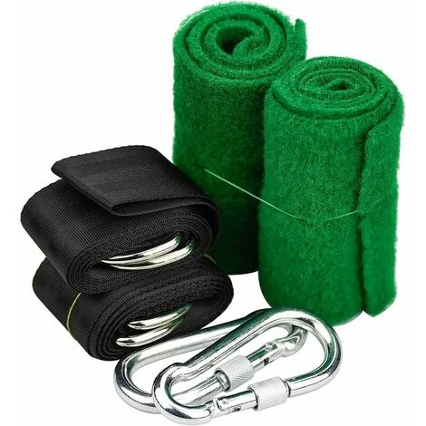 Fixation Pour Balançoire, Sangle Balancoire Suspendu Ultra Résistant Avec D-Ring Charge Maximale 500kg Pour Camping, Hamac Et Balancoire De Jardin, – Image 4