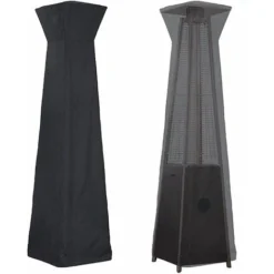 Housse Pour Parasol Chauffant En 210D Oxford Imperméable, Housse De Protection Pour Chauffage De Terrasse, Bache De Protection Pour Chauffage De Terrasse Extérieur Anti-Poussière/Vent,,noir