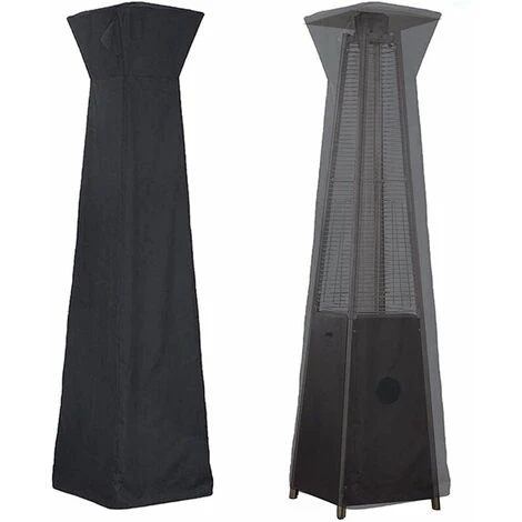 Housse Pour Parasol Chauffant En 210D Oxford Imperméable, Housse De Protection Pour Chauffage De Terrasse, Bache De Protection Pour Chauffage De Terrasse Extérieur Anti-Poussière/Vent,,noir