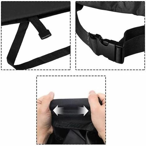 Housse Pour Mobilier De Jardin Housse Pour Chaise Longue De Jardin Avec Grilles D'aération. Housse De Chaise Longue Imperméable Housse Bain De Soleil Tissu Oxford 210D (208x76x41/79CM) (Gris) – Image 5