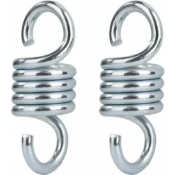 Crochet à Ressort Hamac En Acier Galvanisé Charge Maximale 500 Kg Pour Jardin Porche Balançoire Chaise Suspendue 2 Pièces