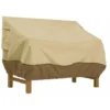 Housse De Protection Pour Banc De Jardin, Housse De Banc De Jardin En Tissu Oxford Imperméable, Housse De Banc D'extérieur Anti-UV Et Anti-vent Housse De Canapé De Protection (Beige, 193 X 83 X 84 Cm)