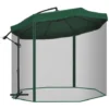 OUTSUNNY Parasol Déporté Octogonal Inclinable Pivotant Manivelle Moustiquaire Pied Acier Ø 2,95 X 2,40H M Vert