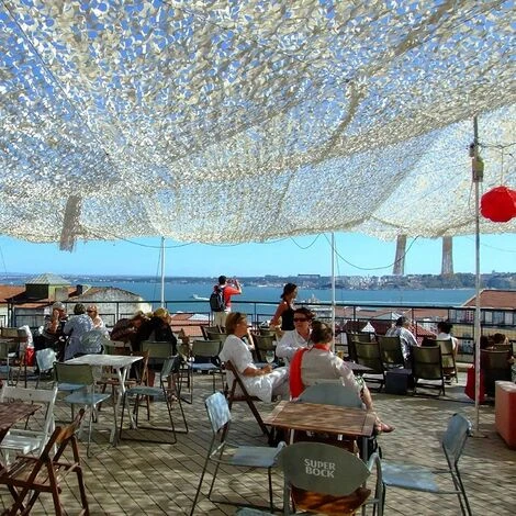 Filet De Camouflage Blanc Voile D'ombrage Rectangulaire Design Ombrière Camouflage 3x4 M Blanc – Image 3