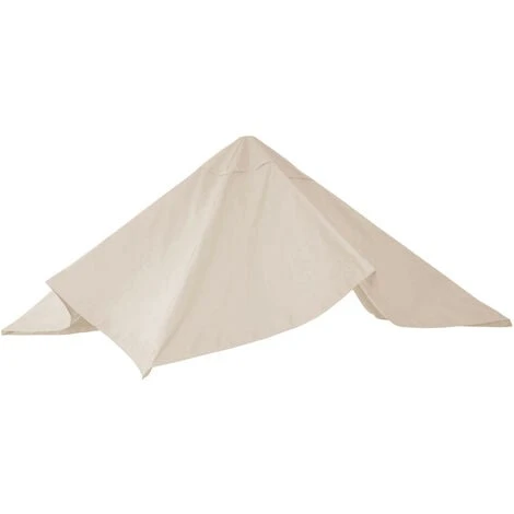 Toile De Rechange Pour Parasol Déporté De Luxe HWC, 3x3m - Crème – Image 5