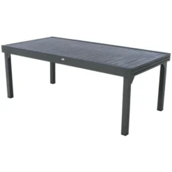 Table Extensible HESPERIDE Piazza Graphite 12 Places