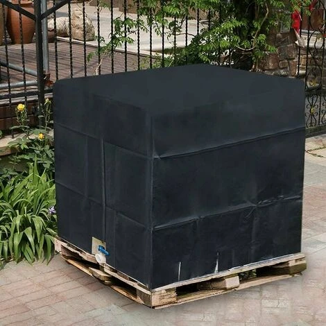 Bâche De Réservoir D'eau, Bâche Couverture Réservoir IBC Pour Cuve 1000L, Capôt De Protection Container Citerne Eau, Anti-poussière Anti-UV Anti-Pluie, 120x100x116cm (noir),Starlight – Image 5