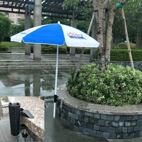 Porte-Parasol Balustrade De Balcon Support Parasol Balcon Pince Support Pour Table Parasol Accessoires Fixation Pour Balcon, Terrasse Ou Table - Balcon-Parasols Avec Mât Jusqu'à Ø 19-38 Mm – Image 5