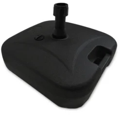 Pied De Parasol - Plastique - Remplissable Jusqu'à 20 Kg - Noir - MaxxGarden