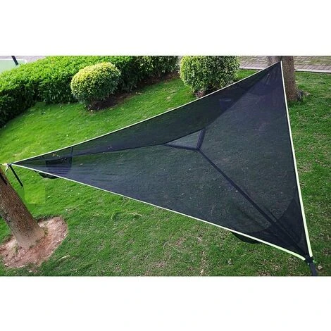 Grand Hamac Aérien Triangulaire Pour Arbre De Camping Hamac Portable Multi-Personnes Conception Pour 3 Personnes Pour Voyage Arrière-Cour Extérieur Jardin Camping – Image 2