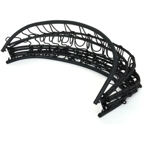 Fauteuil Suspendu HUEVO Pliable Ajouré Gris Avec Coussin Gris – Image 4