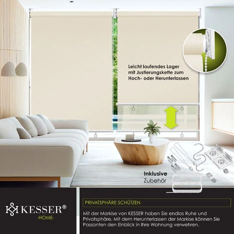 KESSER® Store Vertical Store Vertical Marquise De Balcon Protection Visuelle Protection Solaire Store Latéral Ombrage, Store De Balcon Stable Et Résistant Aux Intempéries, Pour Balcon, Terrasse, Jardi – Image 5