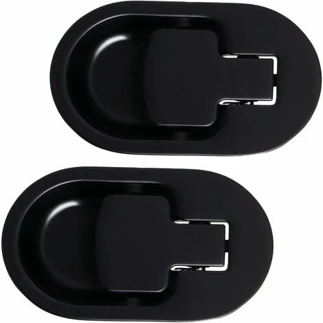 Levier De Fauteuil Et Canapé Inclinable Relax, Manche En Métal D'aluminium Solide Noir Sans Cable (2 Pièces)