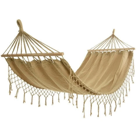 Hamac D'extérieur Lisse 100x200cm Couleur Beige