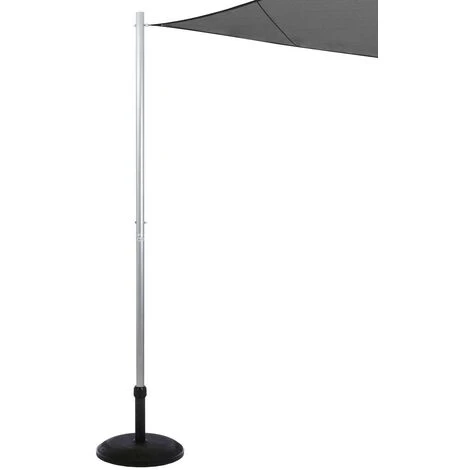 Mât De Fixation Pour Voile D Ombrage Gris 50 Mm - Hespéride