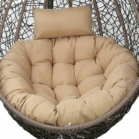 Coussin Fauteuil Suspendu Avec Oreiller, Exterieur Coussin Pour Fauteuil Oeuf Suspendu Coussin, Fauteuil Balancoire, Chaise Oeuf, Chaise Suspendue, Fauteuil Rotin Siege Coussin Pour Jardin