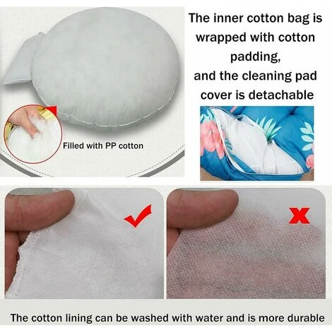 Coussin Fauteuil Suspendu Avec Oreiller, Exterieur Coussin Pour Fauteuil Oeuf Suspendu Coussin, Fauteuil Balancoire, Chaise Oeuf, Chaise Suspendue, Fauteuil Rotin Siege Coussin Pour Jardin – Image 3