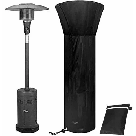 Housse Pour Parasol Chauffant,Housse De Chauffage De Terrasse Extérieur Couverture De Chauffe-Patio Imperméable Robuste 210D Housse Pour Parasol Chauffant Rond Avec Fermeture À Glissière,228x