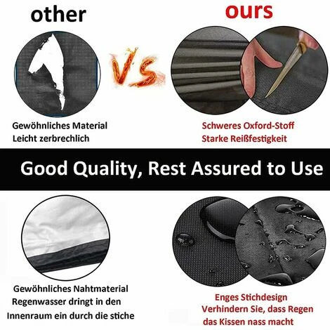 Housse Pour Parasol Chauffant,Housse De Chauffage De Terrasse Extérieur Couverture De Chauffe-Patio Imperméable Robuste 210D Housse Pour Parasol Chauffant Rond Avec Fermeture À Glissière,228x – Image 4