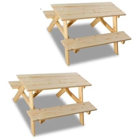 Spielzeuge Table De Pique-nique Pour Enfants - 2 Pièces - 50x80x89 Cm