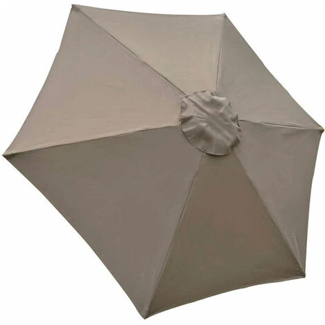 Housse De Rechange Pour Parasol, 6 Baleines, 2 M, Imperméable, Anti-UV, Tissu De Rechange, Kaki