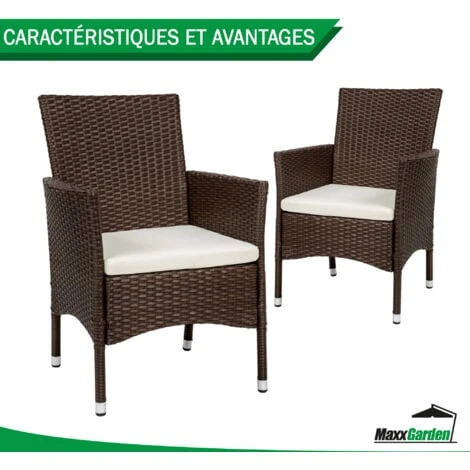 Salon De Jardin - Fauteuil Balcon Exterieur Petit Espace - Salon Balcon - MaxxGarden – Image 2