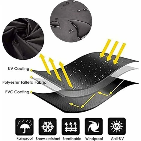 Housse De Chaise Longue Suspendue En Tissu Oxford Pour Balancelle De Jardin, Véranda, Pelouse, Protection De Meubles – Image 4