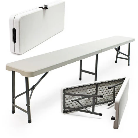 Banc De Camping Pliant Léger Jardin Extérieur BBQ Fête Barbecue Pique-nique 3 Places