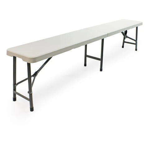 Banc De Camping Pliant Léger Jardin Extérieur BBQ Fête Barbecue Pique-nique 3 Places – Image 2