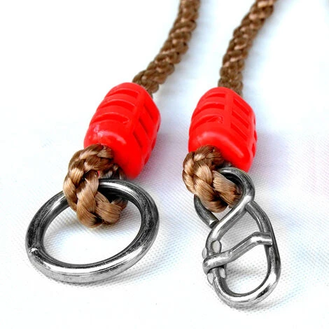 ELLE Corde De Balançoire En Nylon Réglable, Corde De Mousqueton De Balançoire En Corde D'arbre Pour Enfants Utilisée Pour Les Balançoires, Les Hamacs, Les Sièges Suspendus, Le Camping – Image 4