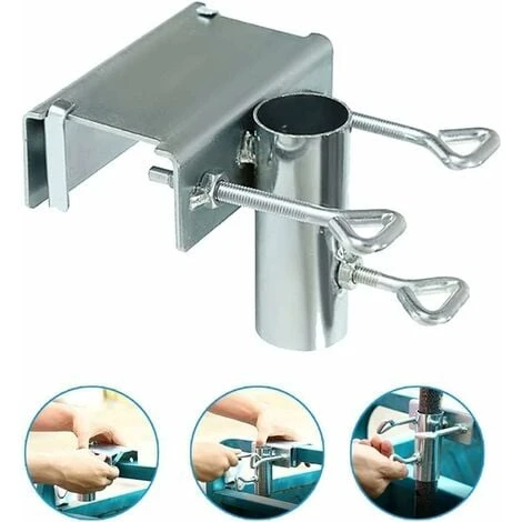Support De Parasol Pour Balustrade De Balcon,Clip De Fixation Pour Parasol De Jardin Support De Parasol De Balcon Peu Encombrant Upport De Parasol Pour Balcon, Clip De Fixation Pour Parapluies – Image 4