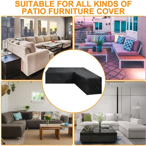 Housse Pour Canapé D’angle De Jardin - 21521587cmImperméable Et Résistante Aux UV, à La Gèle Et Les Ternissements – Image 4