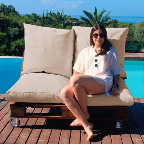 HAPPERS Coussin De Sol Polyvalent Extérieur Naylim Mate Turquoise 60x60 Turquoise – Image 4