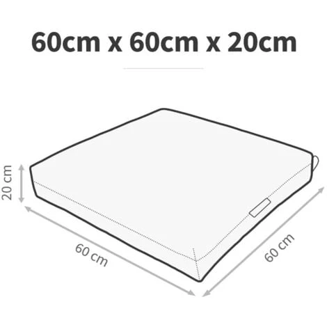 HAPPERS Coussin De Sol Polyvalent Extérieur Naylim Mate Turquoise 60x60 Turquoise – Image 5