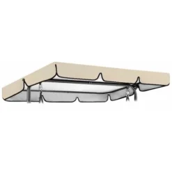 Toit De Rechange Pour Balancelle De Jardin, Housse De Rechange, Toit De Balancelle De Jardin étanche, Balancelle Remplacement Pour Les Jardins Battants Et Les Terrasses (Beige16411415cm)