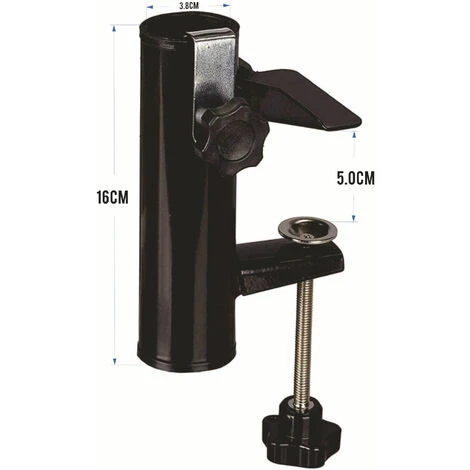 Clip De Fixation En Métal Pour Garde-Corps Rectangulaire, Balcon, Table De Jardin, Porte-Parapluie – Image 2