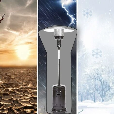 Couverture Imperméable Résistante De Chauffage De Patio De Standup, Couvertures De Chauffage Pour Extérieur Avec Pyramide De Tirette, – Image 4