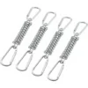 Boucle Ressort Tension Fixation Store - Voile D'ombrage Fixations Accessoires En Acier Inoxydable Avec 4 Ressorts HéLicoïdaux 8 Mousquetons, 4 PCS