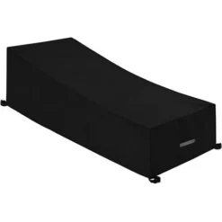 Housse De Protection Bain De Soleil, Imperméable, Coupe-Vent, Anti-UV, Tissu Oxford 210D Housse De Protection Bain De Soleil, Transat (200x75x40/80cm) - Noir